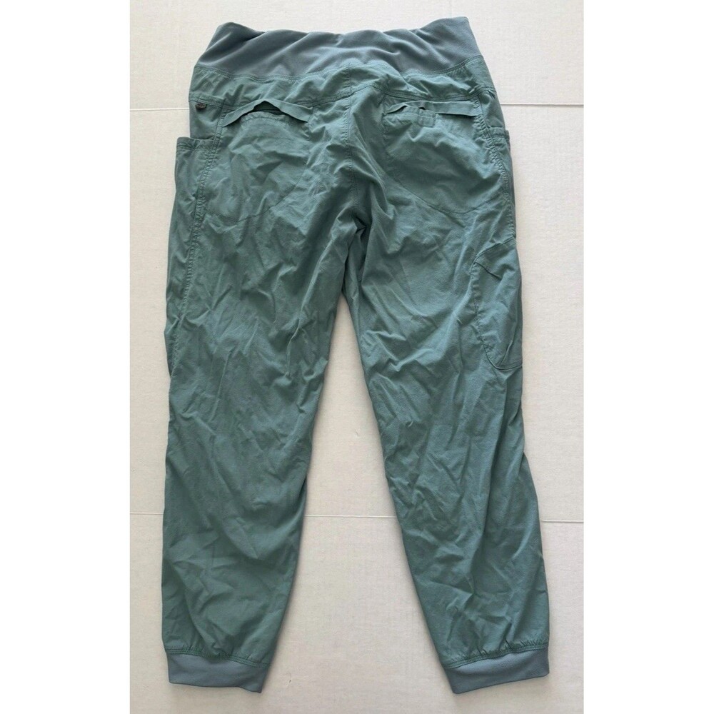 prAna Kanab Jogger Pants Womens XL Green Mid Rise Climbing Hiking Athletic - Picture 9 of 10
